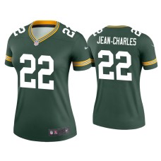 Women's Green Bay Packers #22 Shemar Jean-Charles Green Legend Jersey