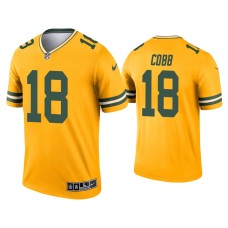 Men's Green Bay Packers #18 Randall Cobb Gold Inverted Legend Jersey