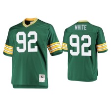 Men's Green Bay Packers #92 Reggie White Green Throwback Retired Jersey