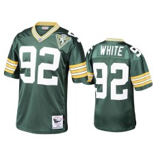 Men's Green Bay Packers #92 Reggie White Green 1993 Authentic Throwback Jersey