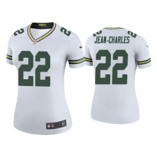 Women's Green Bay Packers #22 Color Rush Legend Shemar Jean-Charles White Jersey