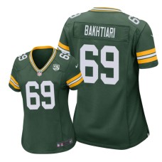 Women's Green Bay Packers #69 Green David Bakhtiari Nike 100th Anniversary Jersey