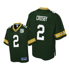 Youth Green Bay Packers #2 Green Mason Crosby Pro Line Jersey