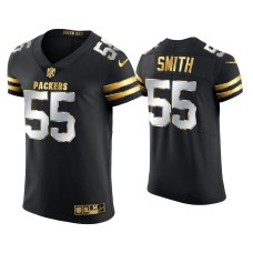 Men's Green Bay Packers #55 Za'Darius Smith Black Golden Edition Elite Jersey