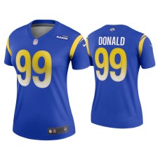 Women's Los Angeles Rams #99 2020 Aaron Donald Royal Legend Jersey