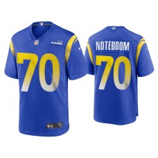 Men's Los Angeles Rams #70 2020 Joseph Noteboom Royal Game Jersey