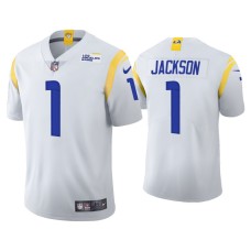 Men's Los Angeles Rams #1 2021 DeSean Jackson White Vapor Limited Alternate Jersey