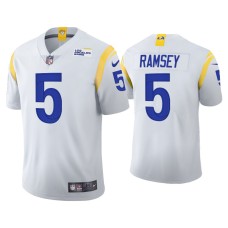 Men's Los Angeles Rams #5 2021 Jalen Ramsey White Vapor Limited Alternate Jersey