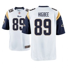 Men's Los Angeles Rams #89 White Tyler Higbee Nike Game Jersey