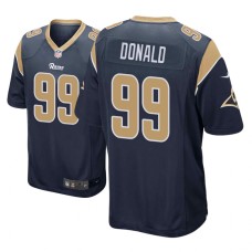 Men's Los Angeles Rams #99 Navy Aaron Donald Nike Game Jersey