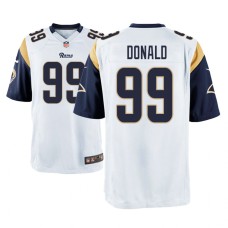 Men's Los Angeles Rams #99 White Aaron Donald Nike Game Jersey