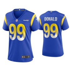 Women's Los Angeles Rams #99 Aaron Donald Royal Game Jersey