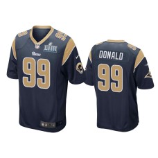 Men's Los Angeles Rams #99 Aaron Donald Nike Game Navy Jersey - Super Bowl LIII