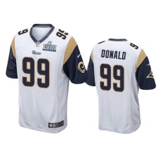 Men's Los Angeles Rams #99 Aaron Donald Nike Game White Jersey - Super Bowl LIII