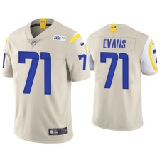 Men's Los Angeles Rams #71 Bobby Evans Vapor Limited Bone Jersey