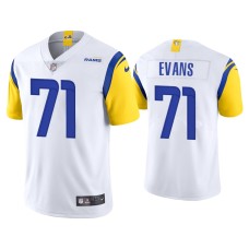 Men's Los Angeles Rams #71 Bobby Evans Vapor Limited White Jersey