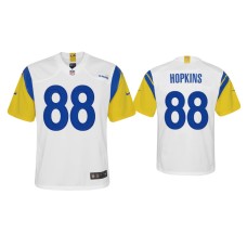 Youth Los Angeles Rams #88 Brycen Hopkins White Alternate Game Jersey