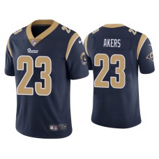 Men's Los Angeles Rams #23 Cam Akers Navy 2020 NFL Draft Vapor Limited Jersey