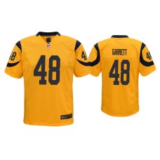 Youth Los Angeles Rams #48 Chris Garrett Gold Color Rush Game Jersey