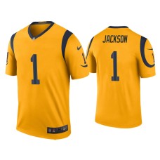 Men's Los Angeles Rams #1 Color Rush Legend DeSean Jackson Gold Jersey