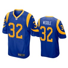 Men's Los Angeles Rams #32 Eric Weddle Royal Game Jersey