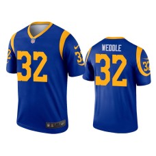 Men's Los Angeles Rams #32 Eric Weddle Royal Legend Jersey