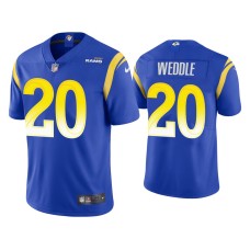 Men's Los Angeles Rams #20 Eric Weddle Vapor Limited Royal Jersey