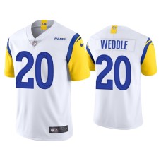 Men's Los Angeles Rams #20 Eric Weddle Vapor Limited White Jersey