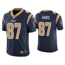 Men's Los Angeles Rams #87 Jacob Harris Vapor Limited Navy Jersey