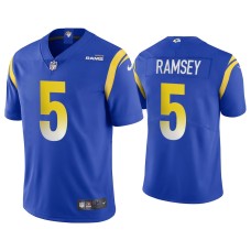 Men's Los Angeles Rams #5 Jalen Ramsey Vapor Limited Royal Jersey