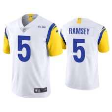 Men's Los Angeles Rams #5 Jalen Ramsey Vapor Limited White Jersey