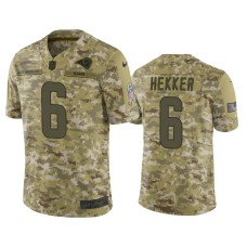 Men's Los Angeles Rams #6 Johnny Hekker Nike Salute to Service Jersey - Camo