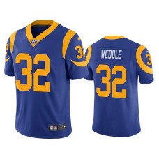 Men's Los Angeles Rams #32 100th Season Eric Weddle Royal Limited Jersey