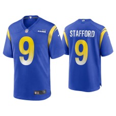 Youth Los Angeles Rams #9 Matthew Stafford Royal Game Jersey