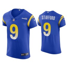 Men's Los Angeles Rams #9 Matthew Stafford Royal Vapor Elite Jersey