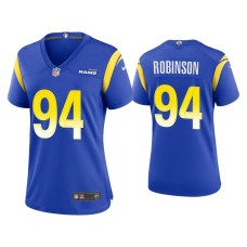 Women's Los Angeles Rams #94 A'Shawn Robinson Royal Game Jersey