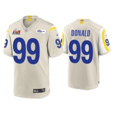 Men's Los Angeles Rams #99 Aaron Donald Super Bowl LVI Bone Game Jersey