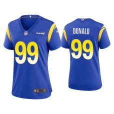 Women's Los Angeles Rams #99 Aaron Donald Royal Game Jersey