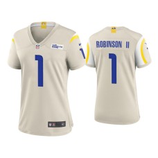 Women's Los Angeles Rams #1 Allen Robinson II Bone Game Jersey