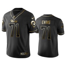 Men's Los Angeles Rams #71 2019 Golden Edition Vapor Limited Bobby Evans Black Jersey