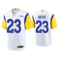 Men's Los Angeles Rams #23 Cam Akers White Alternate Game Jersey