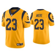 Men's Los Angeles Rams #23 Color Rush Limited Cam Akers Gold Jersey