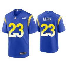 Men's Los Angeles Rams #23 Cam Akers Royal Game Jersey