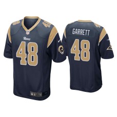 Men's Los Angeles Rams #48 Chris Garrett Navy Game Jersey