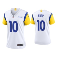 Women's Los Angeles Rams #10 Cooper Kupp White Alternate Game Jersey