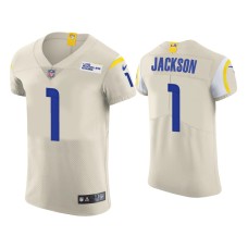 Men's Los Angeles Rams #1 DeSean Jackson Cream Vapor Elite Jersey