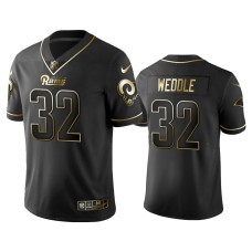 Men's Los Angeles Rams #32 2019 Golden Edition Vapor Limited Eric Weddle Black Jersey