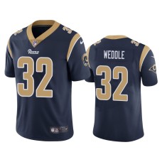 Men's Los Angeles Rams #32 Vapor Untouchable Limited Eric Weddle Vapor Limited Navy Jersey