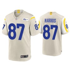 Men's Los Angeles Rams #87 Jacob Harris Bone Game Jersey