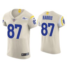 Men's Los Angeles Rams #87 Jacob Harris Cream Vapor Elite Jersey